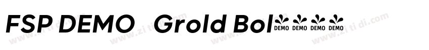 FSP DEMO   Grold Bol字体转换
